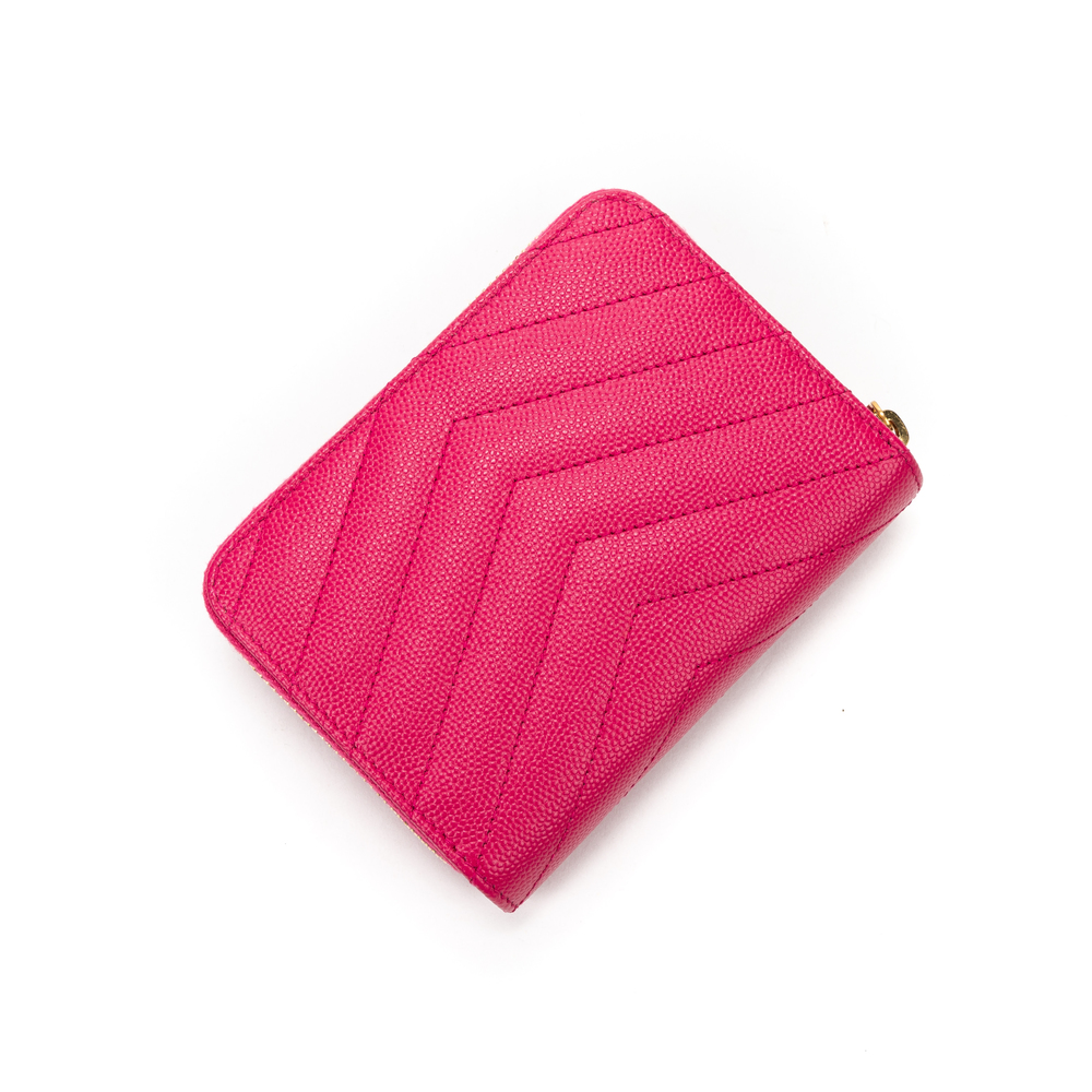 Yves Saint Laurent Zipper   in Pink Calfskin leather - Picture 2 of 4